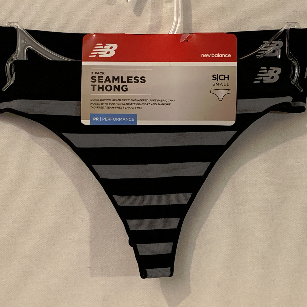 NEW BALANCE Performance Thong Panty, 2-Pack, Small